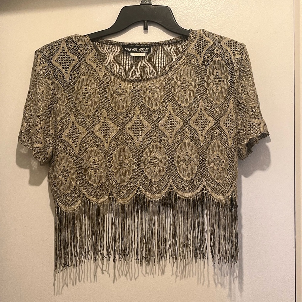 Vintage Sharade Fringe Top